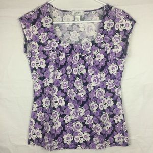 NEW LOFT Floral Top Size Small